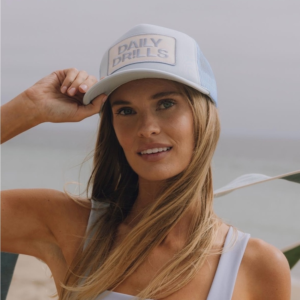 Daily Drills Light Blue Trucker Hat